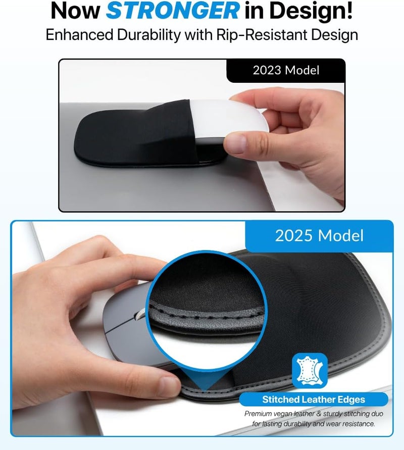 Afterplug Stick-On Mouse Holder for Laptop, Adhesive Storage Pouch Compatible with Logitech Anywhere, Pebble & Pop, Magic Mouse 1 & 2, Black - Image 3